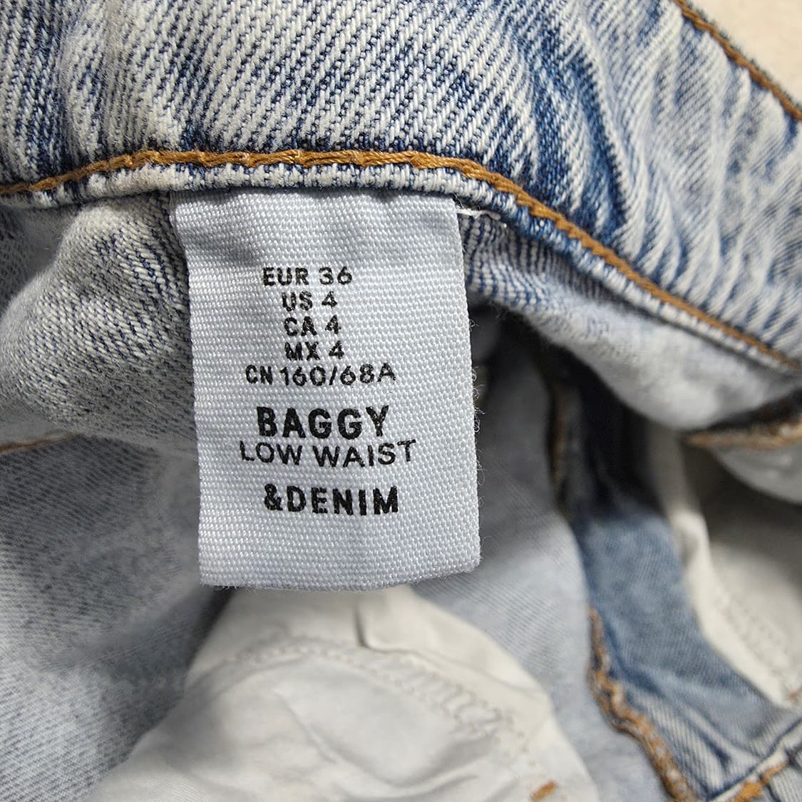 (26)여성 앤데님 배기팟 연청 데님 팬츠  상품이미지4