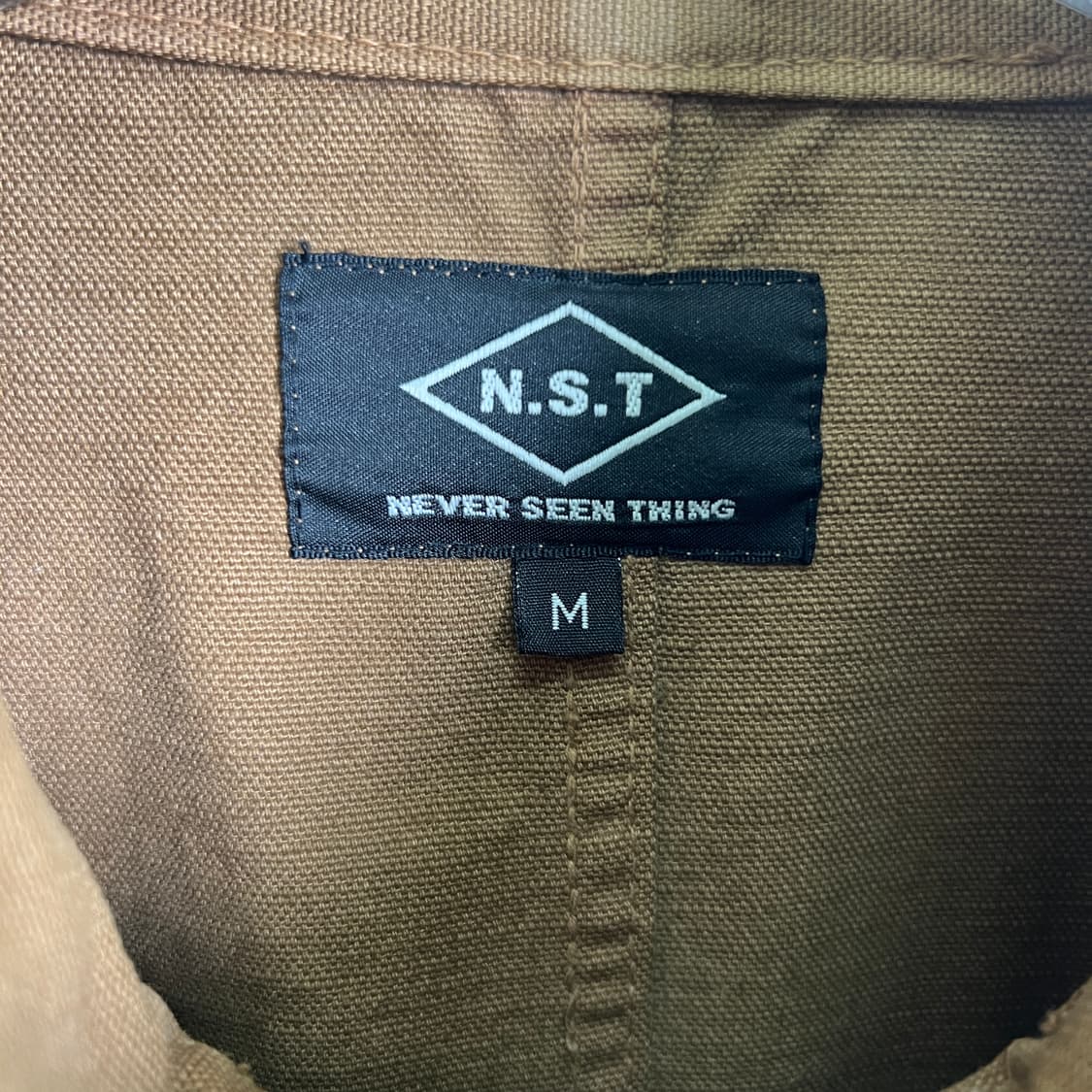 네버씬띵 브라운 멀티 포켓 코튼 자켓 M 상품이미지3