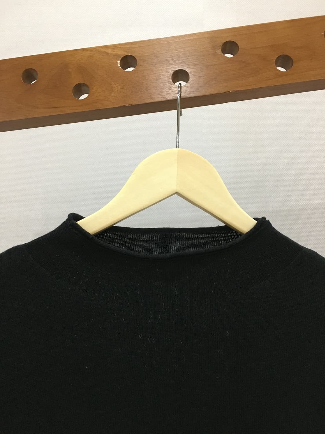 빈티지 블랙 반목니트 상품이미지2