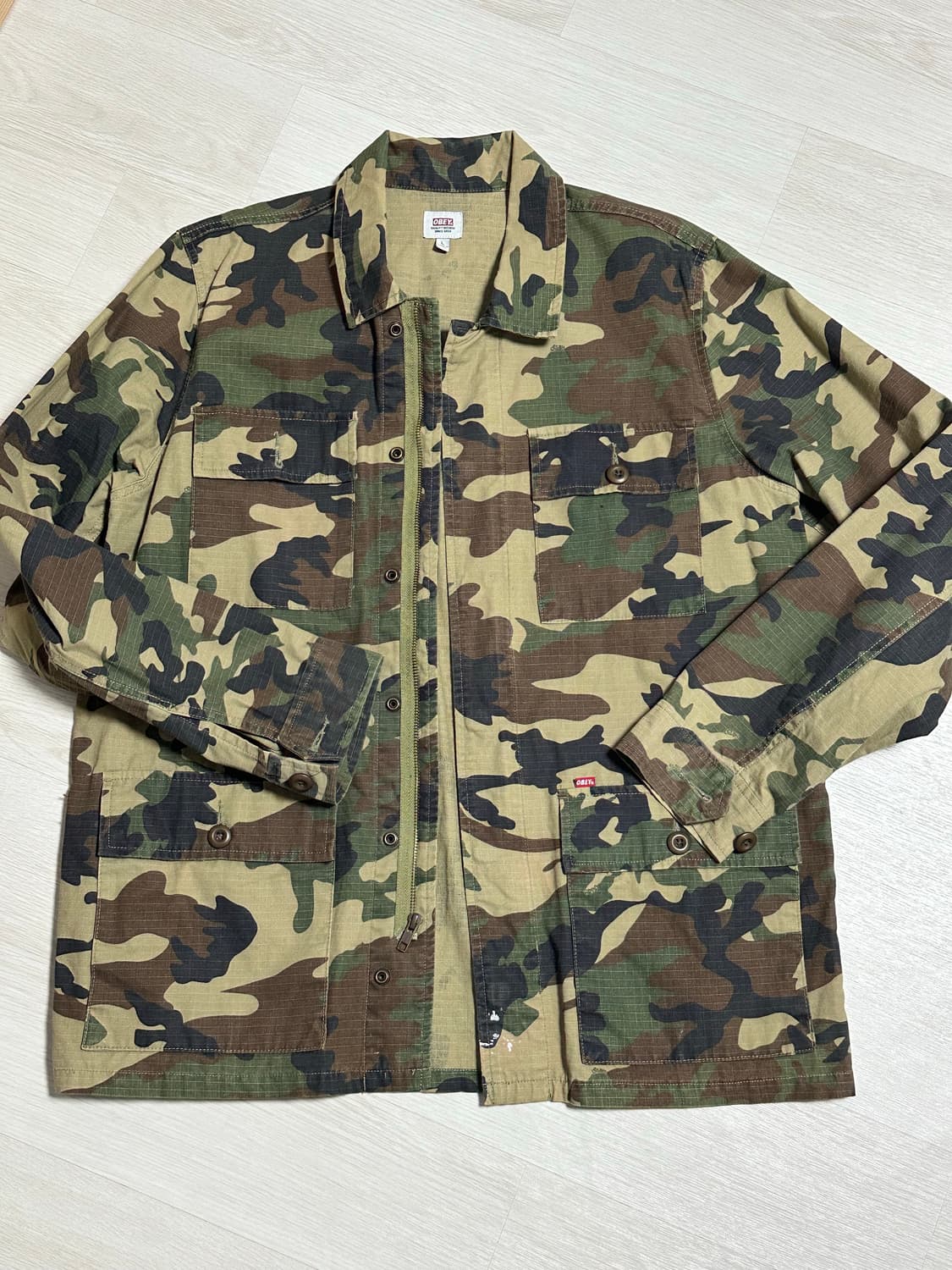 OBEY 카모 셔츠 자켓 L 상품이미지1