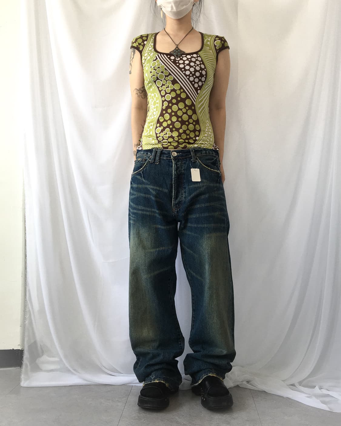 Pattern point top 상품이미지4