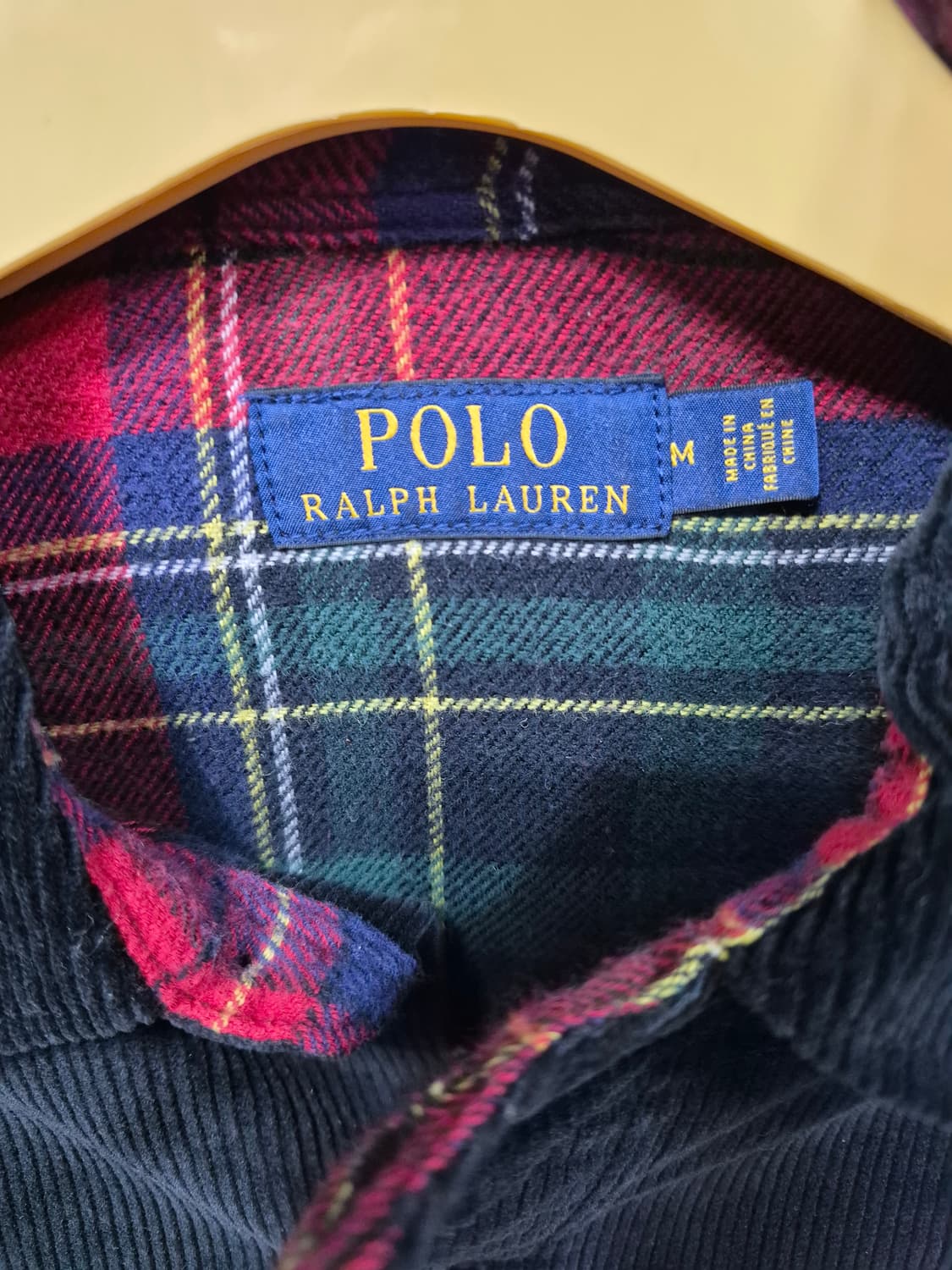 폴로 랄프로렌 블랙 코듀로이 셔츠 자켓 남성M 100 상품이미지3