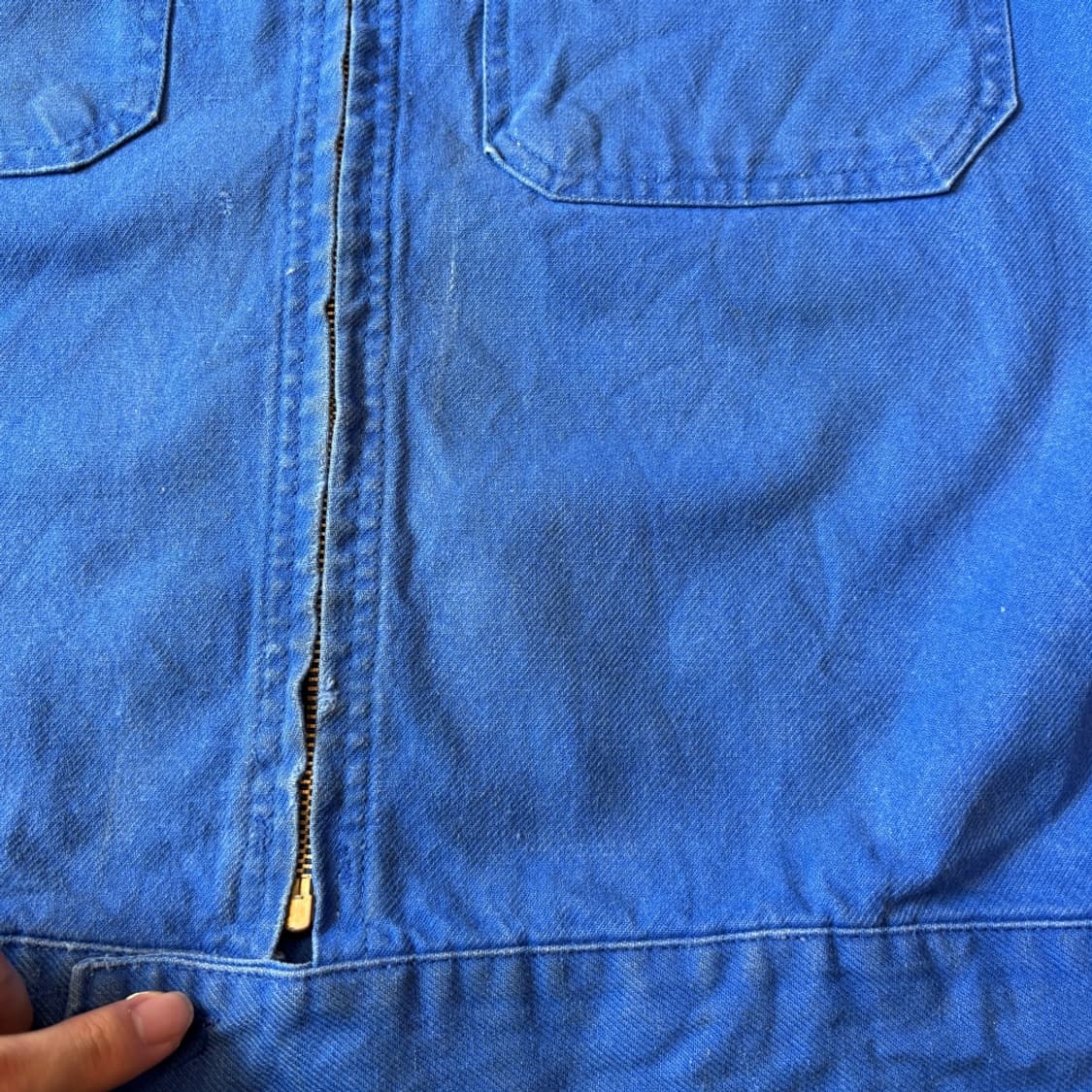 90년대 빈티지 프랑스 생산 프렌치 워크 트윌코튼 자켓 상품이미지6