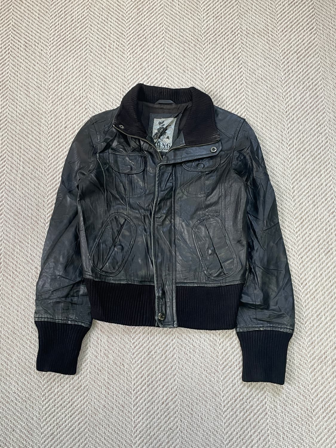 빈티지 양가죽 레더 자켓 J03614 상품이미지1