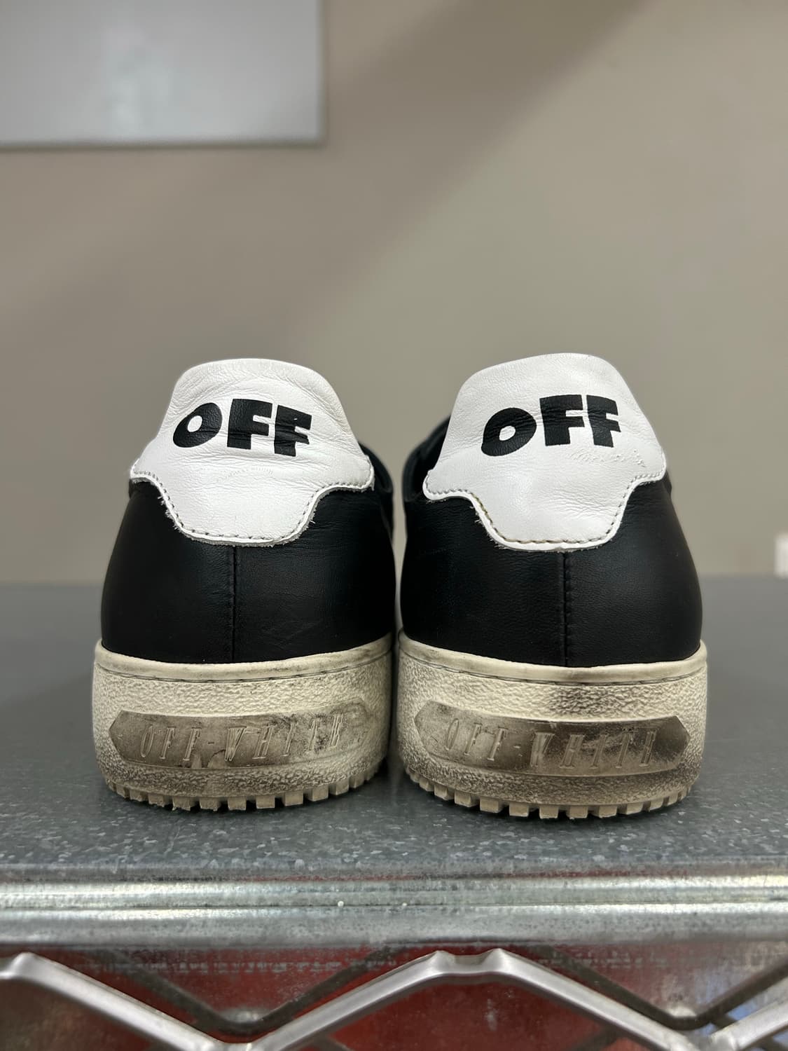 오프화이트 로우탑 레더 스니커즈 35 상품이미지8