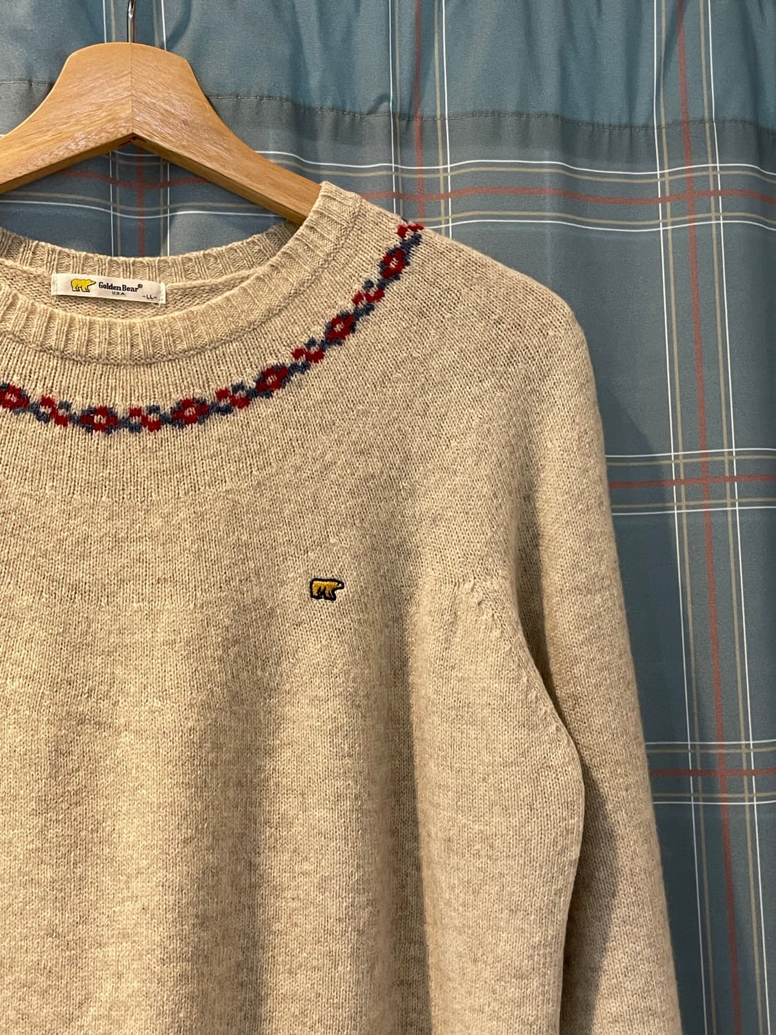 일본빈티지 골든베어 페어아일니트 상품이미지2