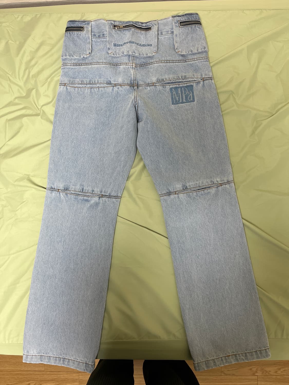 플라스틱프로덕트 백 팬츠 S BAG PANTS 연청 상품이미지4