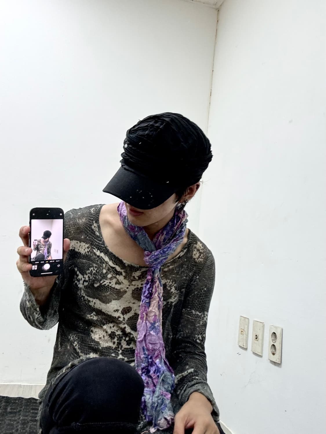 “Vintage” Purple Oriental Scarf 상품이미지2