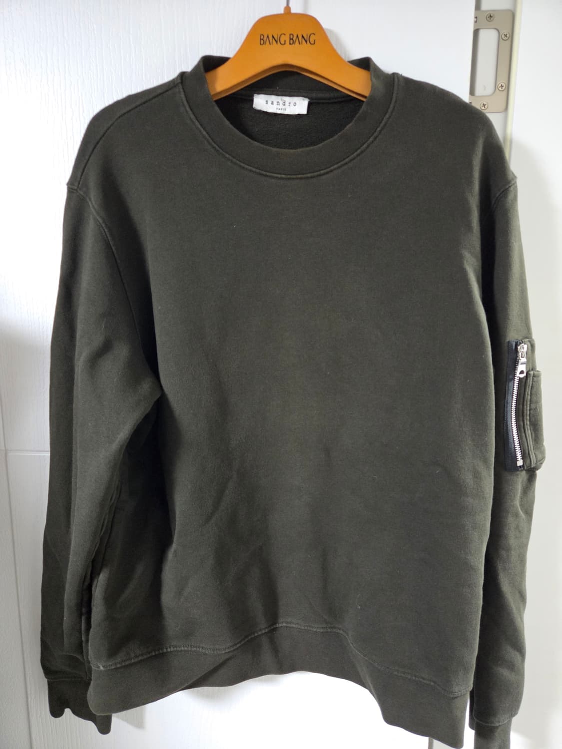 산드로 카키색 맨투맨 상품이미지2