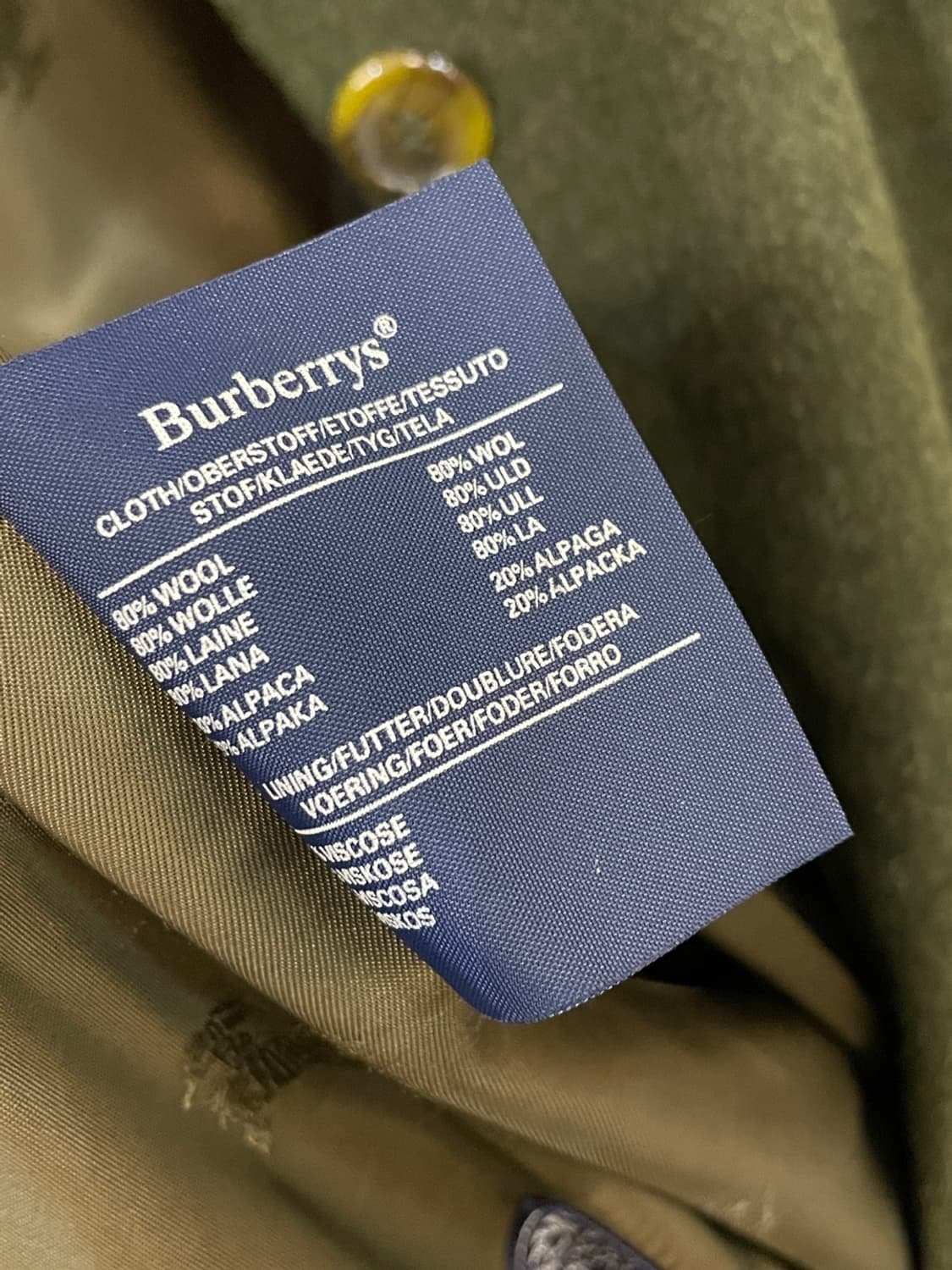 버버리 울 알파카 코트  상품이미지8