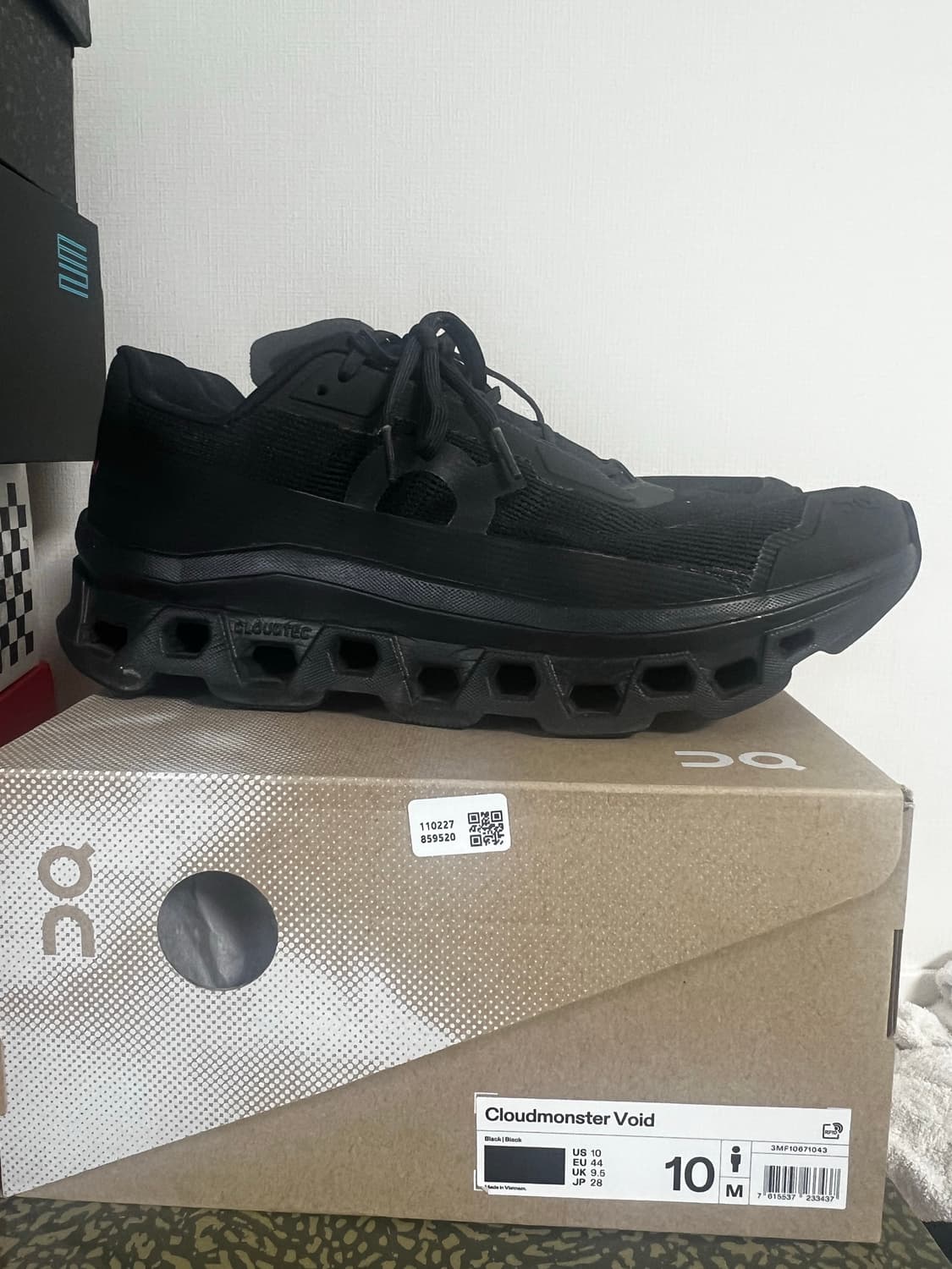 On Cloudmonster Void 블랙 280mm size 10 상품이미지2