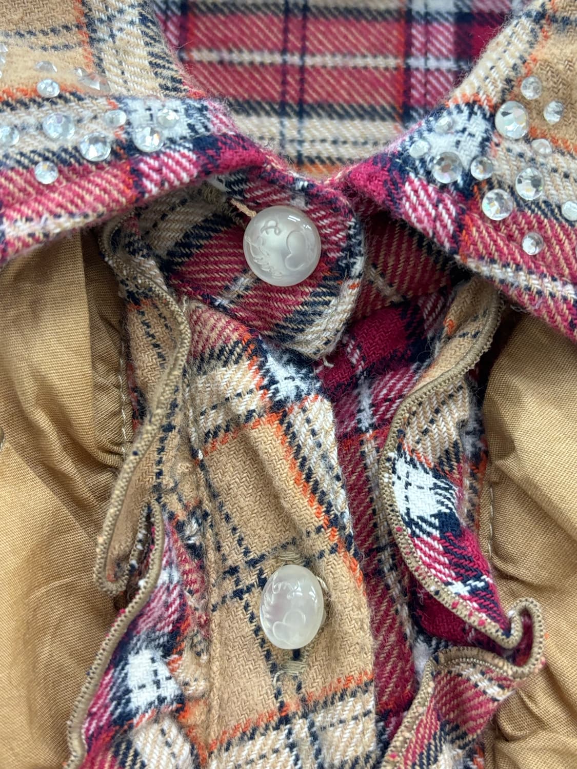 빈티지 체크 셔츠 원피스 상품이미지6