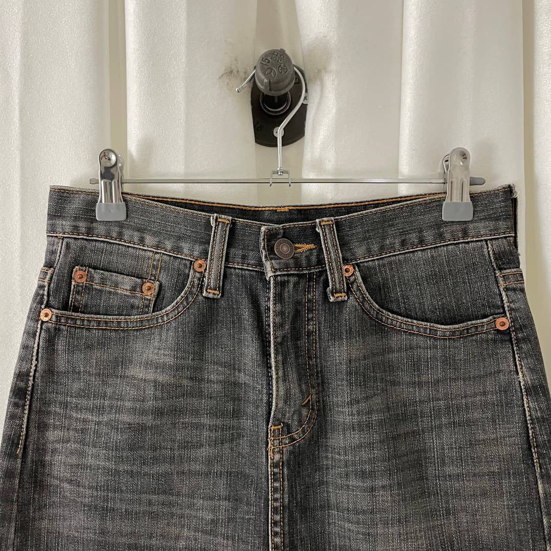 리바이스 흑청 미디 스커트 상품이미지3