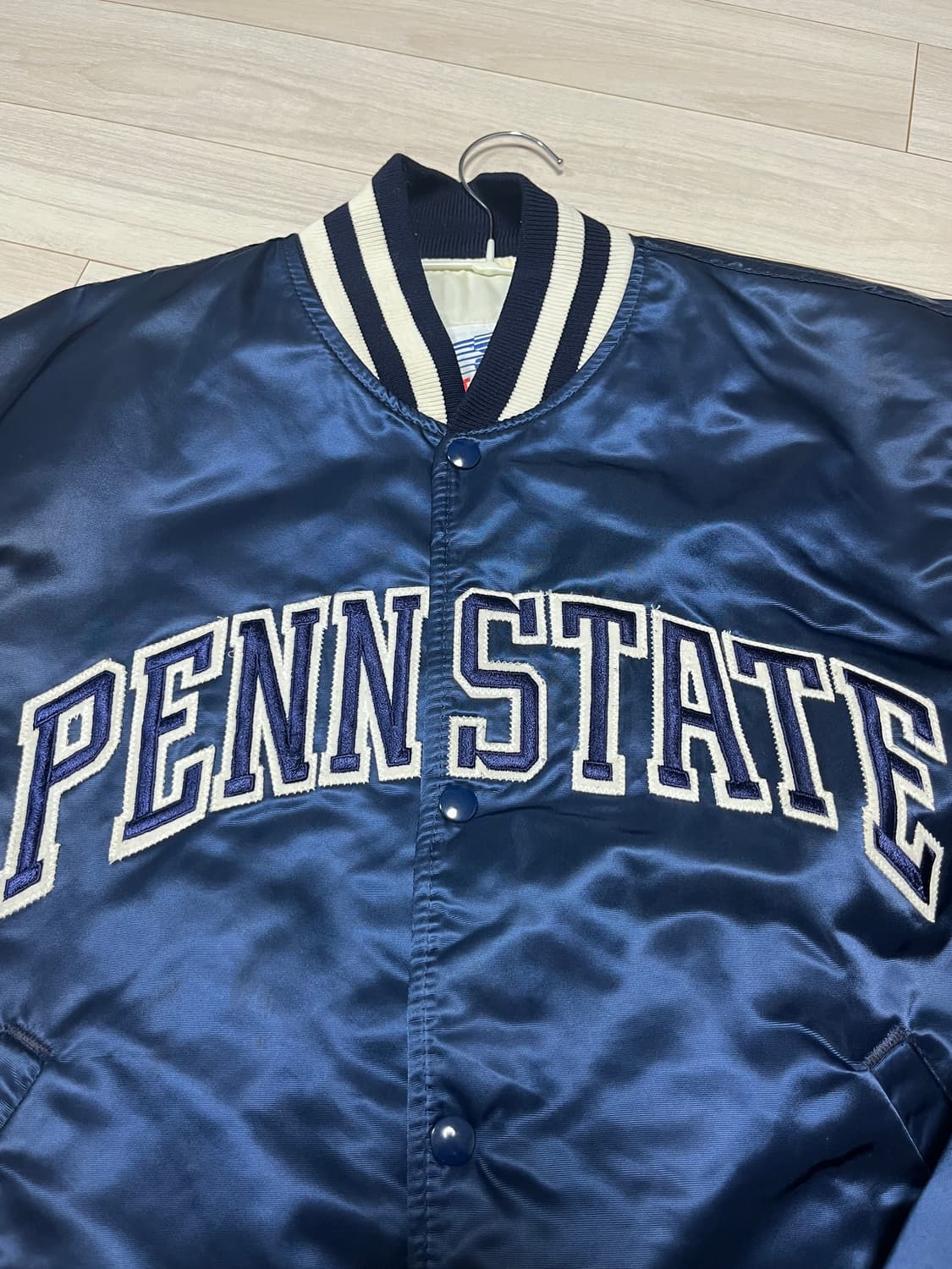 90s 빈티지 스타터 사틴자켓 펜실베니아 usa L 상품이미지2