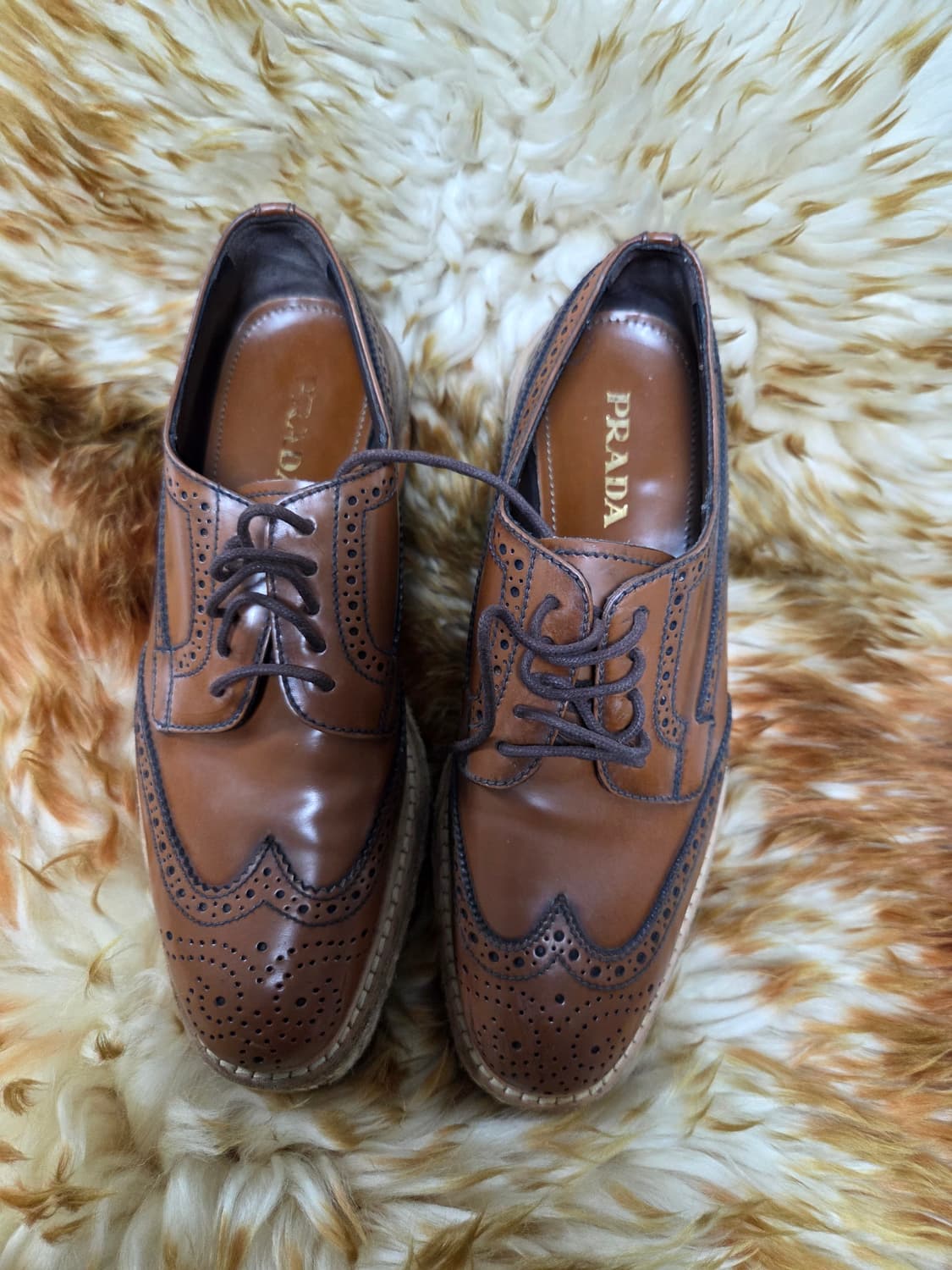 프라다 윙팁 구두,로퍼 상품이미지1