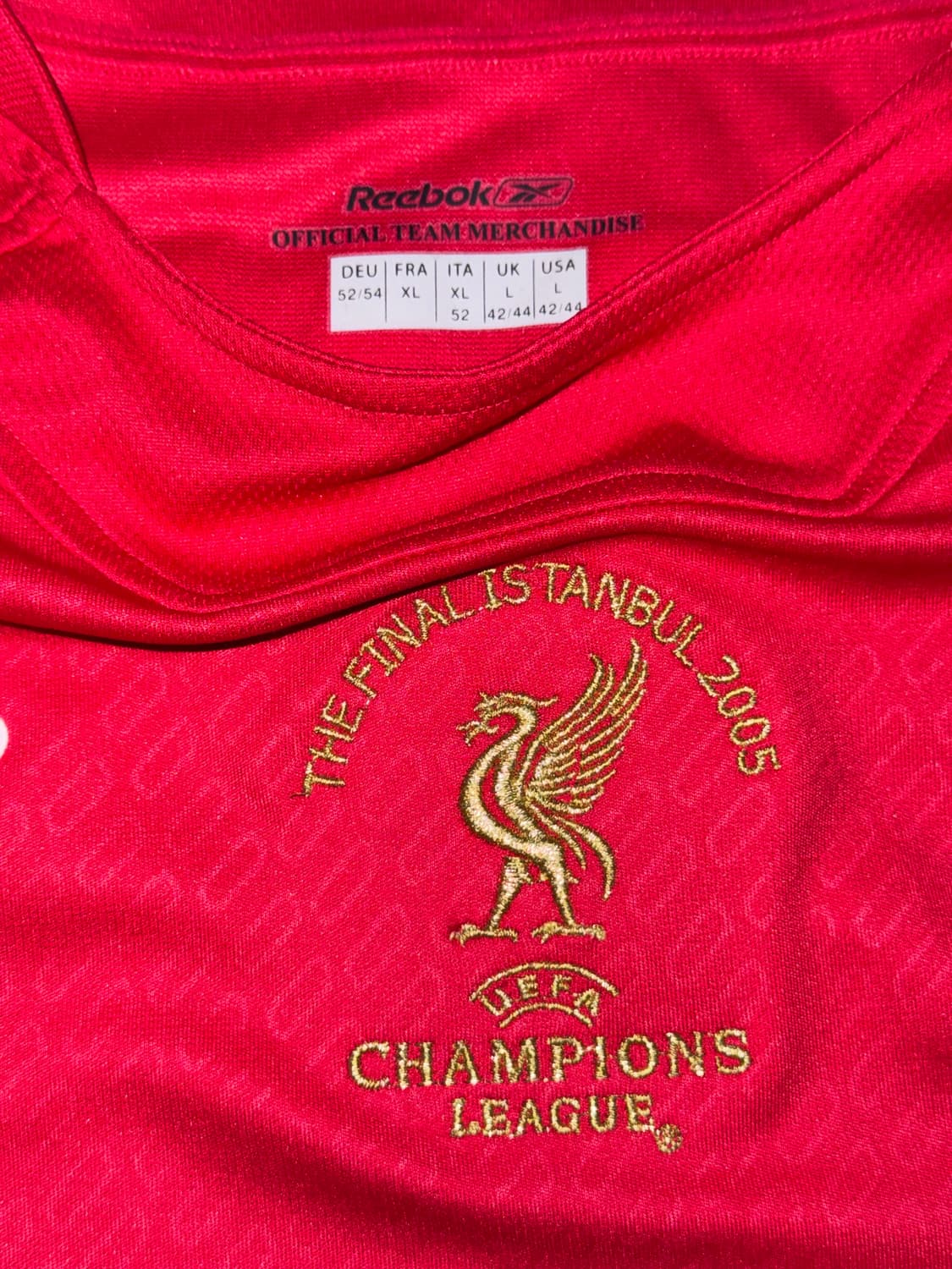 UCL 2005년 이스탄불 결승전 리버풀 홈 유니폼 상품이미지4