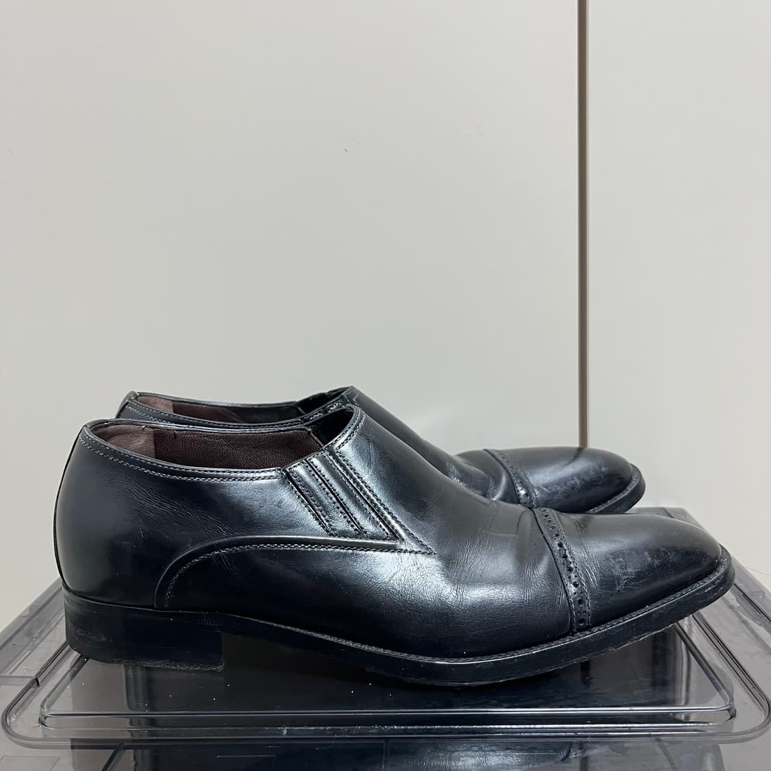 아테스토니 블랙라벨 카프스킨 캡토 로퍼 상품이미지5