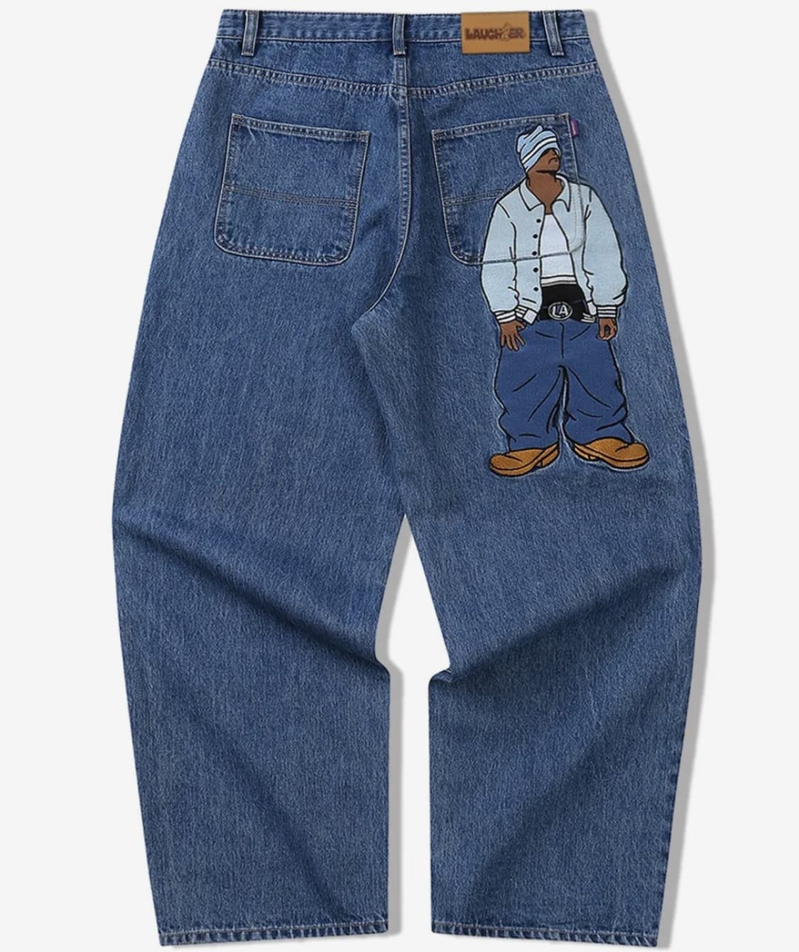 새깅보이 자수 데님팬츠 28 (블루) 상품이미지1