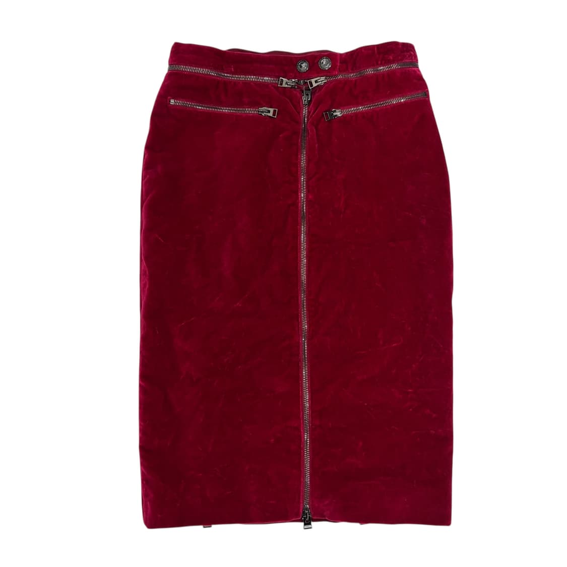 톰포드 벨루어 지퍼 스커트 상품이미지1