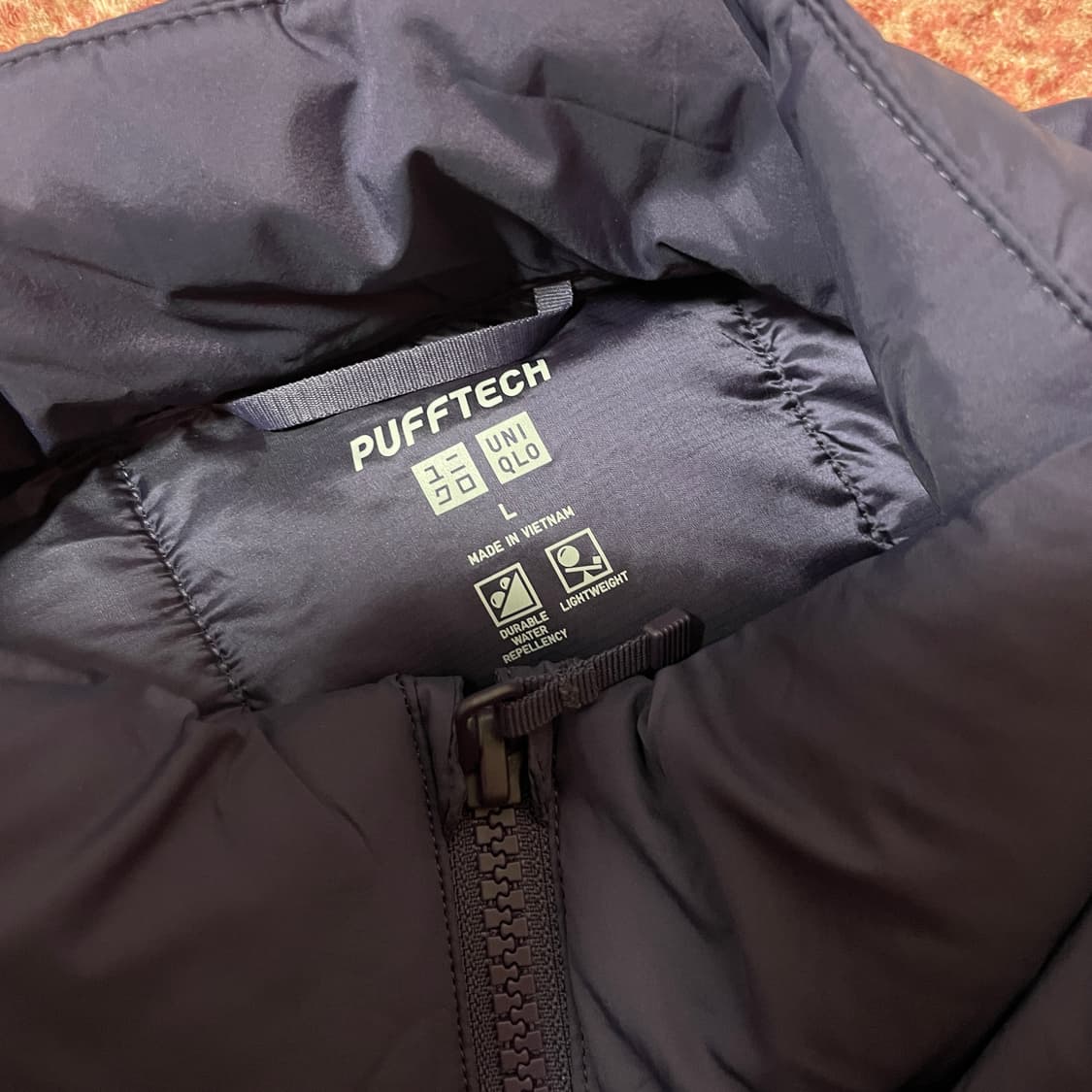 유니클로 퍼프테크 패딩 베스트 퍼플 상품이미지3