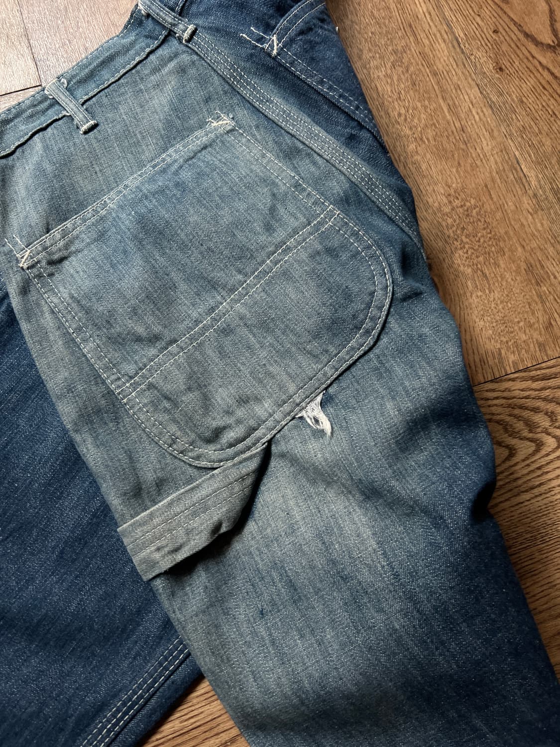 [25]70's 칼하트 OG 하드 페이딩 덩가리 싱글니 워크팬츠 상품이미지9