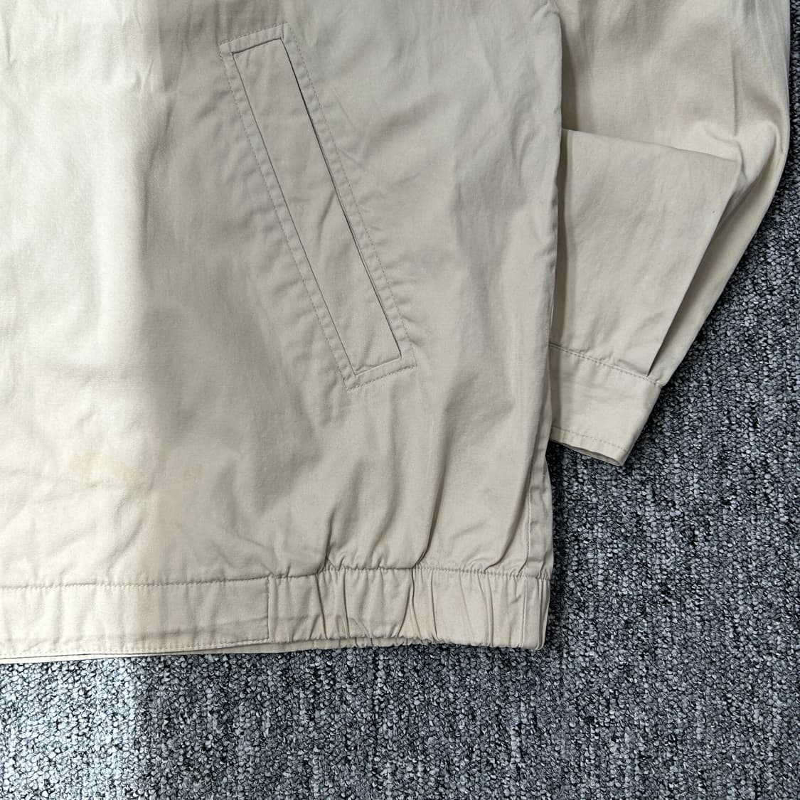 라코스테 올드스쿨 베이지 블루종 자켓 상품이미지2