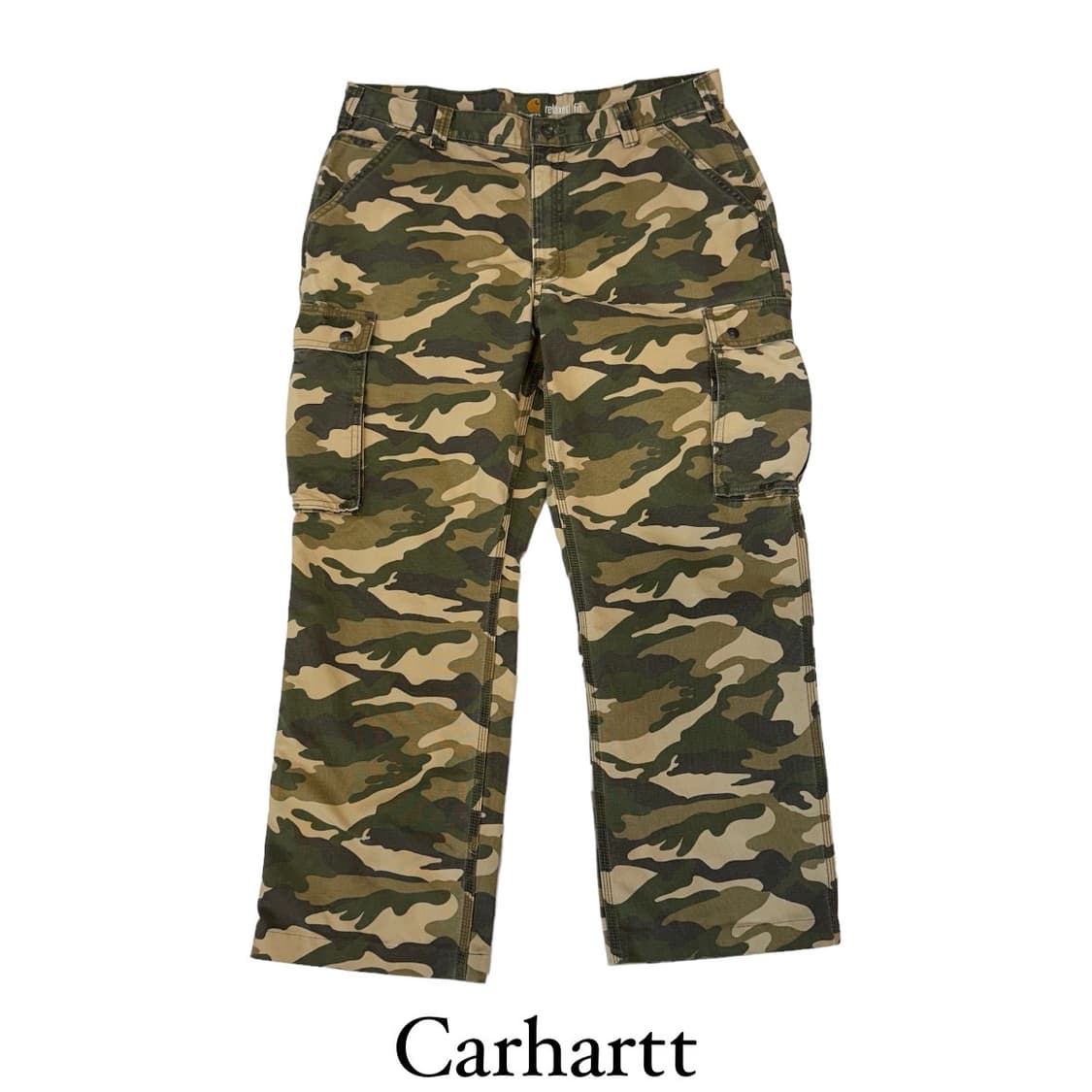 칼하트 릴렉스핏 카모 카고 팬츠 상품이미지1