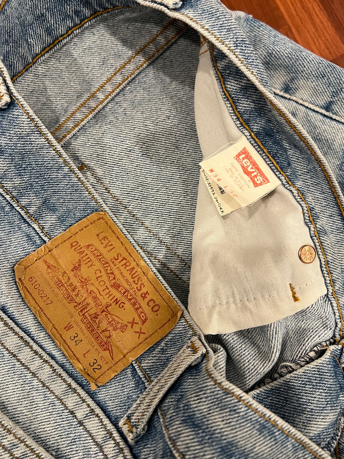 90s Levis 리바이스 610 데님 팬츠 (USA) (32inch) 상품이미지9