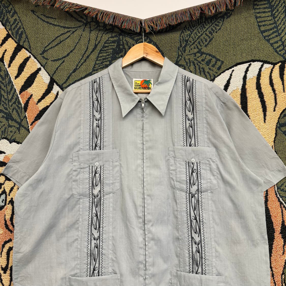 70s 빈티지 구아야베라 셔츠 집업 (2XL)  상품이미지2