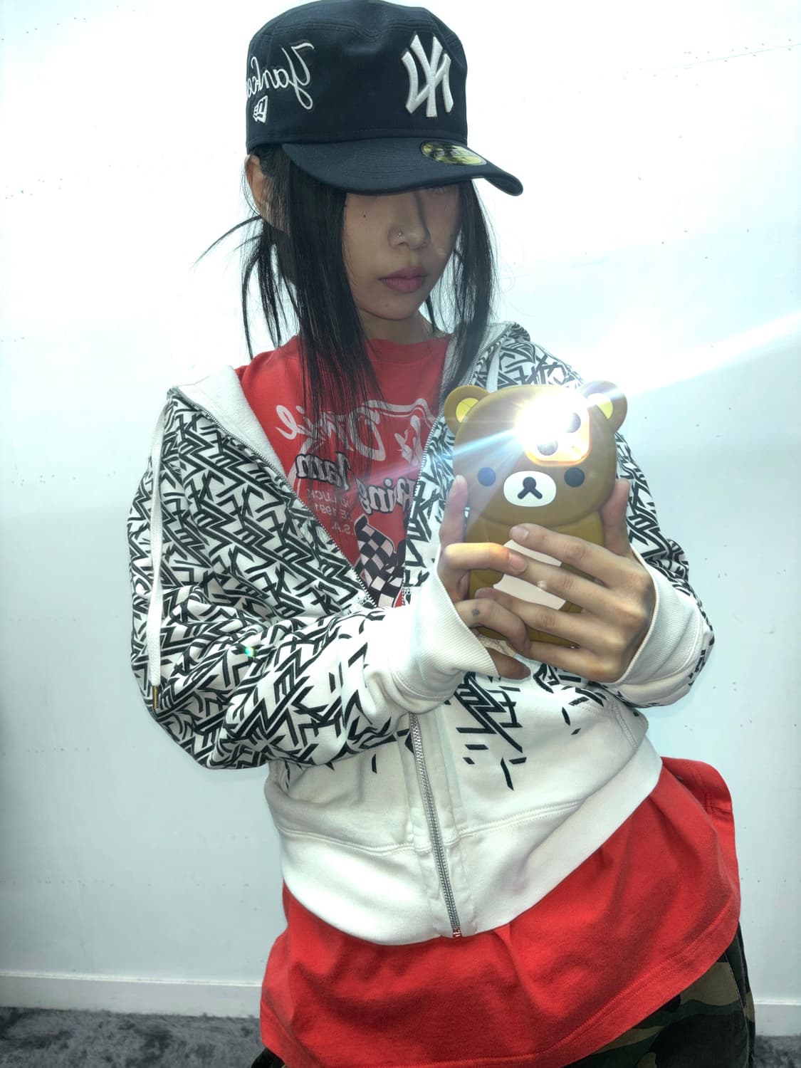 디젤 프린팅 후드집업 상품이미지2