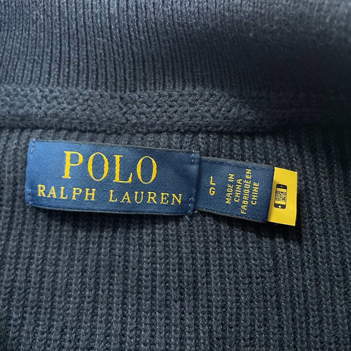 Polo  폴로 랄프로렌 Qr신형 네이비 니트 집업 상품이미지4