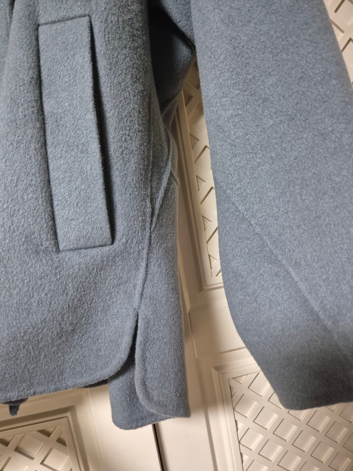 THE IZZAT 캐시미어 혼방 하프코트 상품이미지6