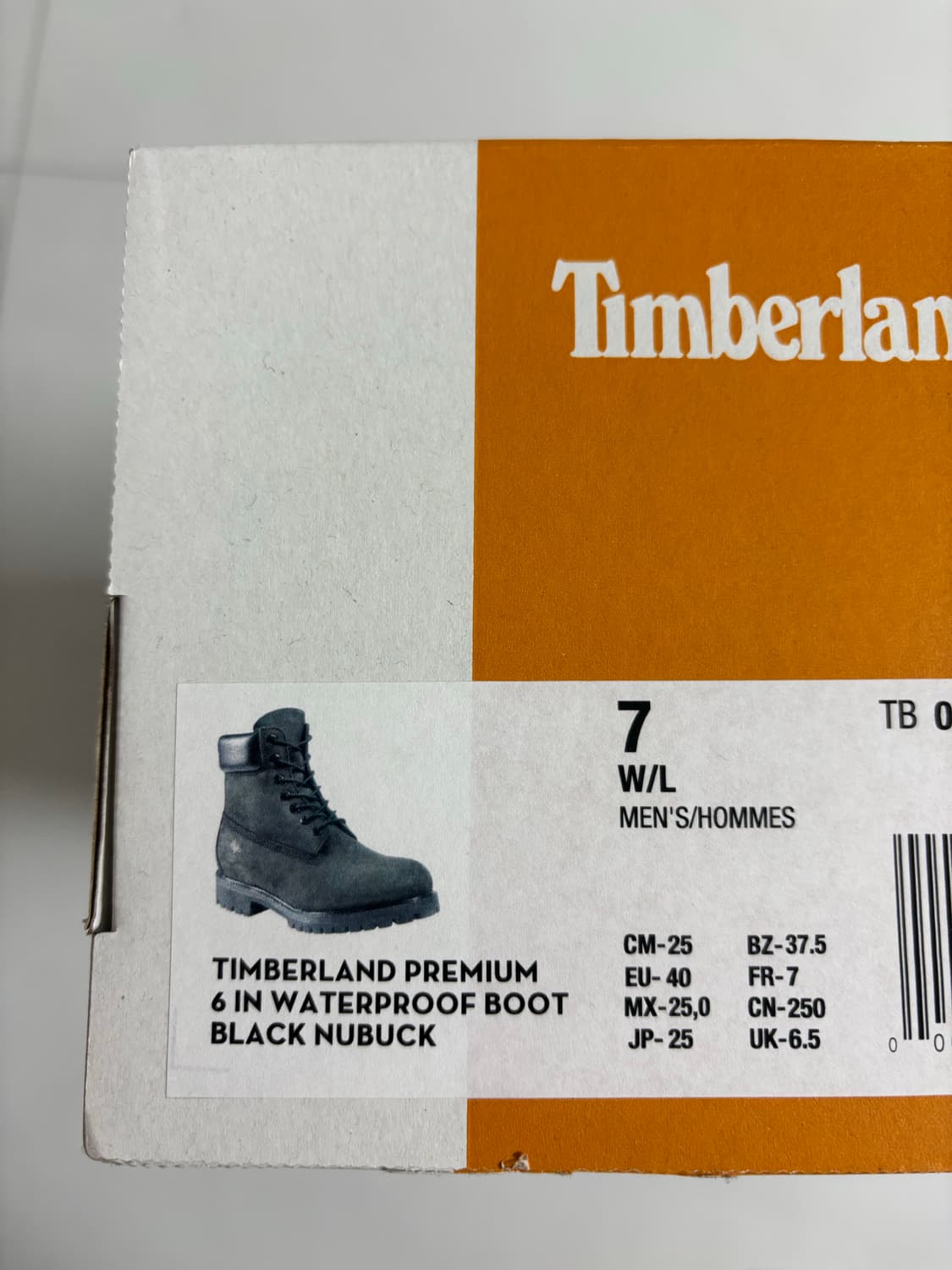 팀버랜드 프리미엄 6인치 워터프루프 부츠 블랙 250-255 7w 상품이미지2