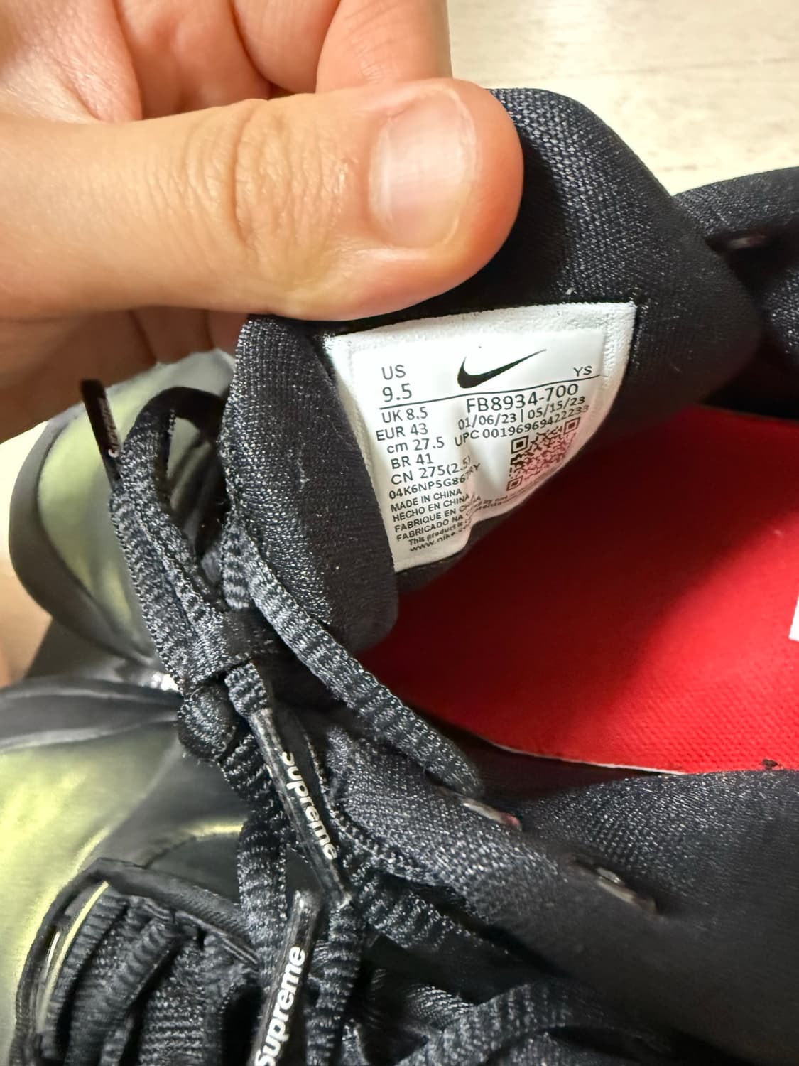 Nike x Supreme Air zoom Courtposite SP M 상품이미지3