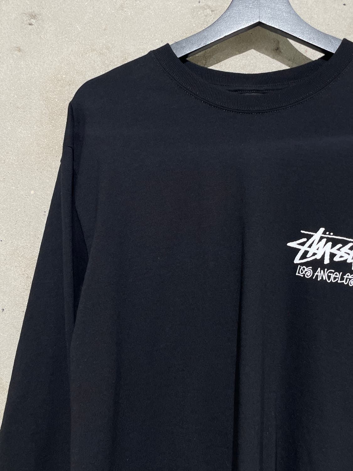 스투시 블랙 로스앤젤레스 코튼 롱 슬리브 상품이미지2