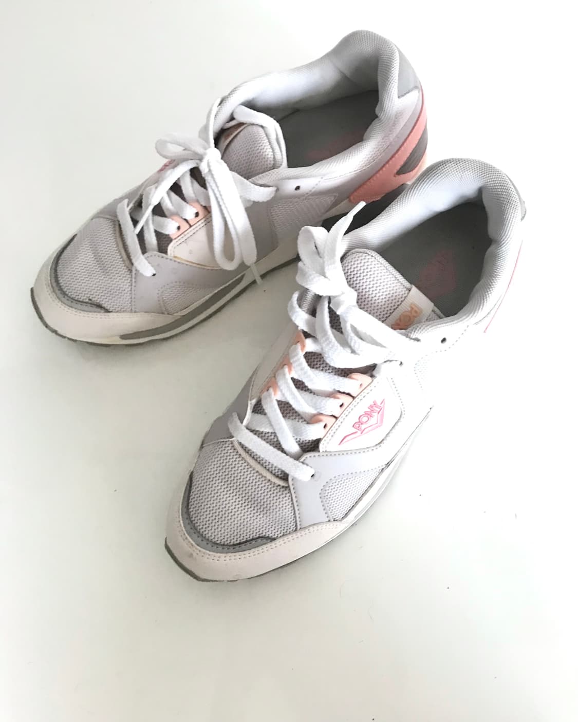 Pony retro babypink-grey platform shoes 상품이미지5