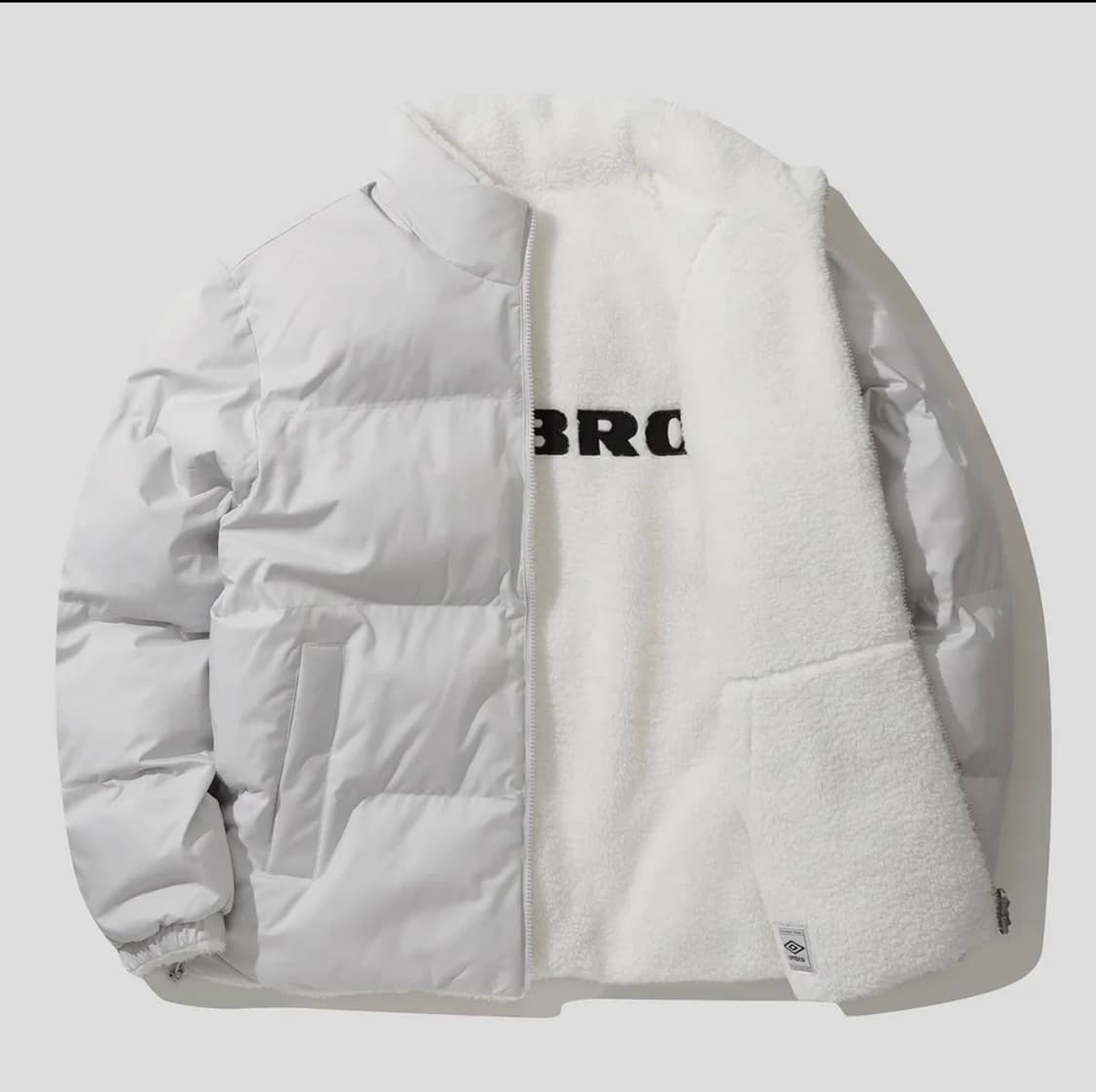 엄브로 리버시블 패딩 후리스 그레이 S 상품이미지3