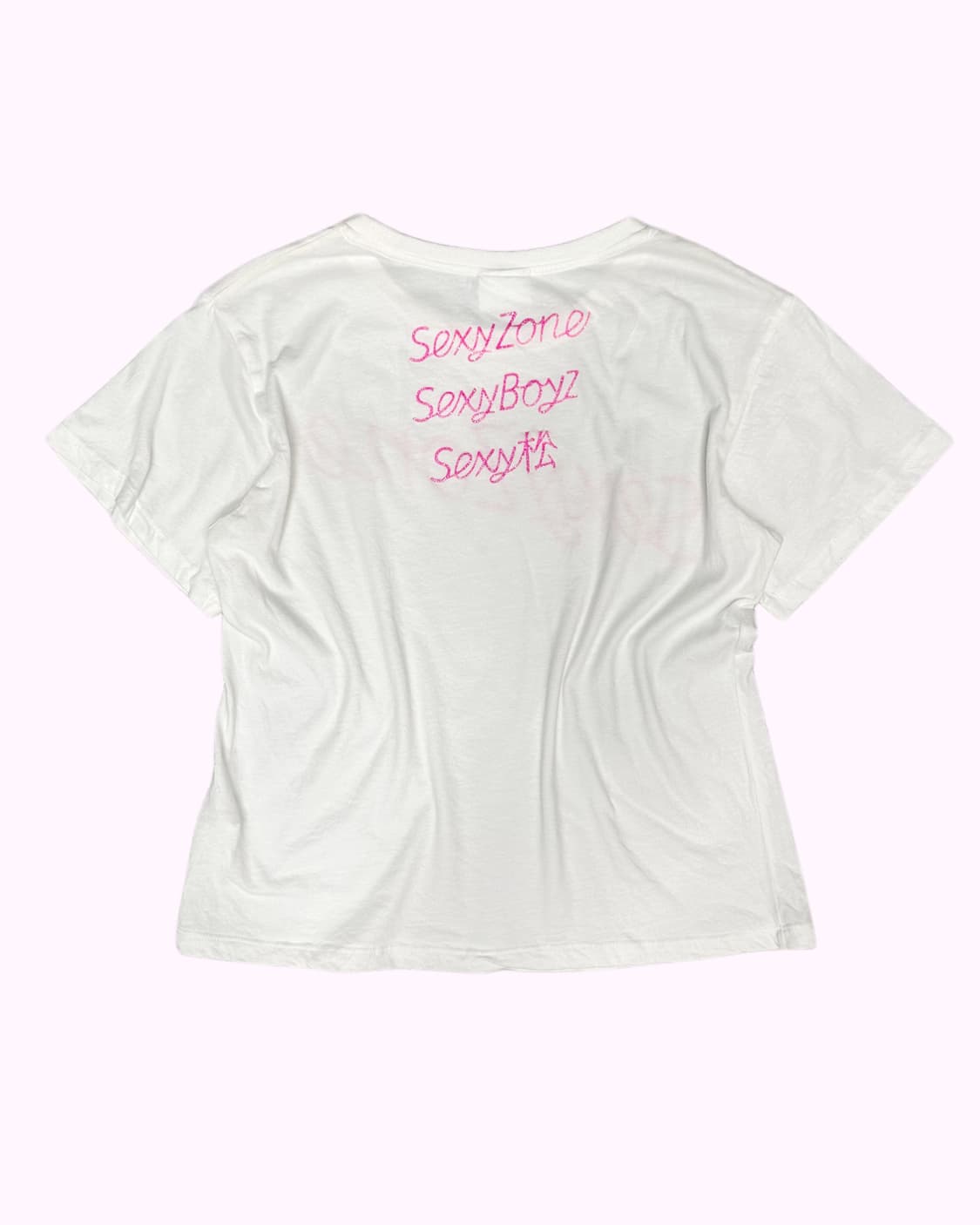 sexy zone white crop t-shirt 상품이미지5