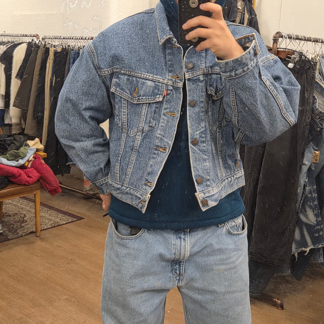 90s 리바이스 70598 4891 데님 자켓 상품이미지6