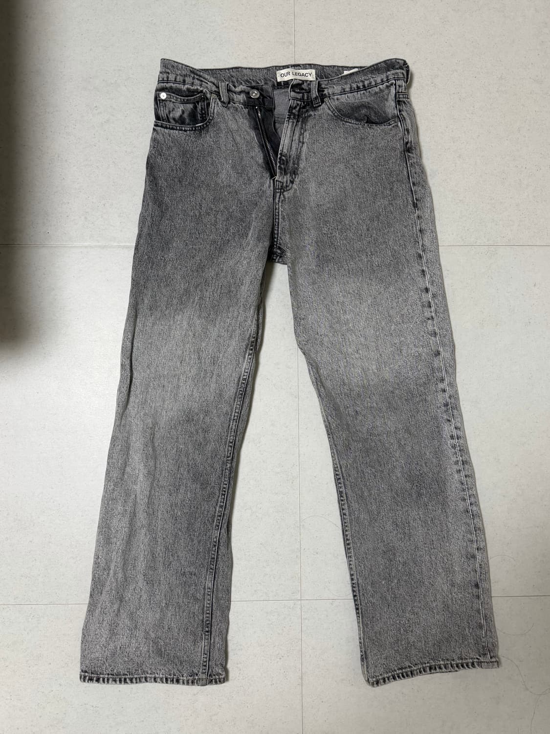 아워레가시 써드컷 슈퍼블리치 블랙 31 데님 코모리 오라리 르메르 상품이미지2