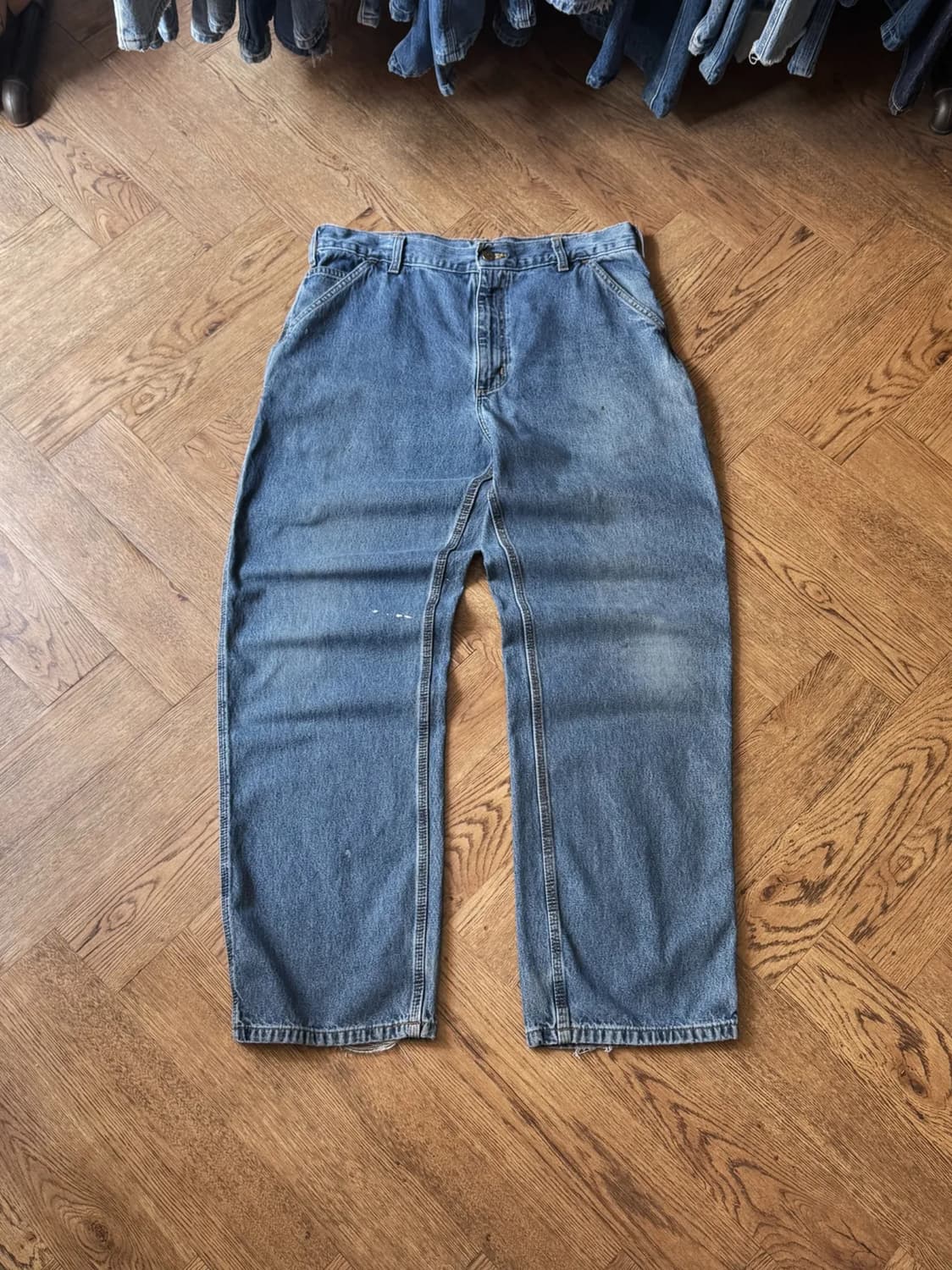 [36]칼하트 USA 빈티지 워싱 싱글니 카펜터 워크 데님 팬츠 상품이미지1