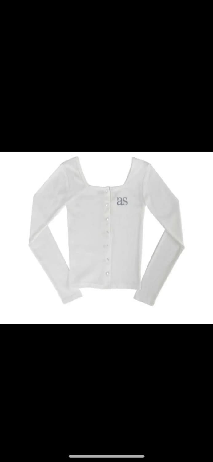 애즈온 시실리 가디건 화이트 상품이미지1