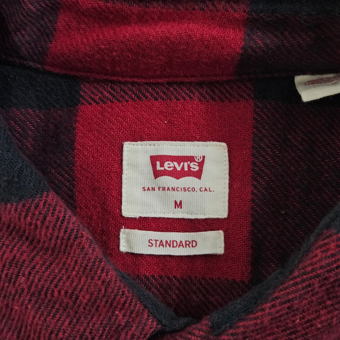 M 95-100) 리바이스 버팔로 체크 워크셔츠 상품이미지4