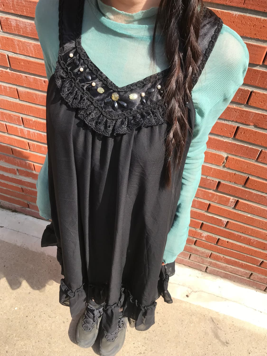 vintage mint mesh top 상품이미지1