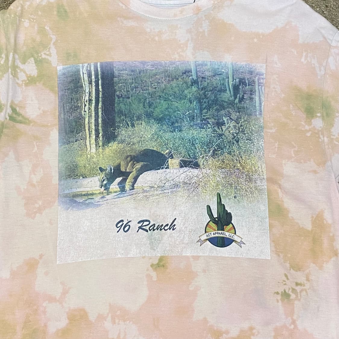 미국 빈티지 96랜치 애리조나 타이다이 포인트 반팔티 상품이미지3