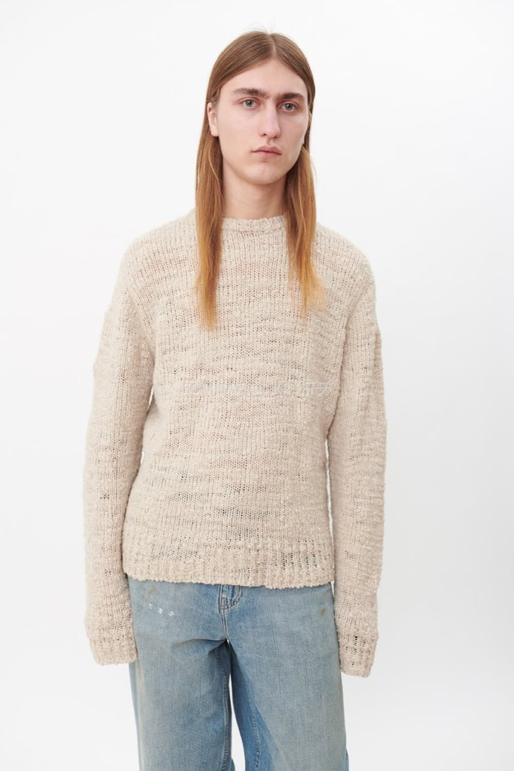 OUR REGACY 아워레가시 base roundneck 니트 아이보리 상품이미지1