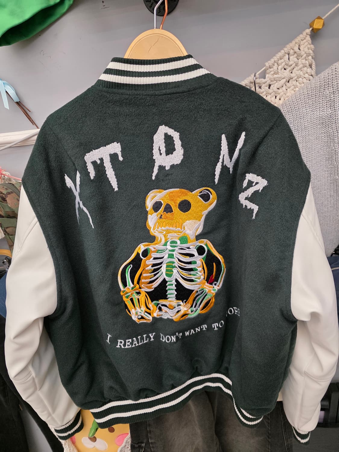 엑스톤즈 울 해골 바시티 F 상품이미지8