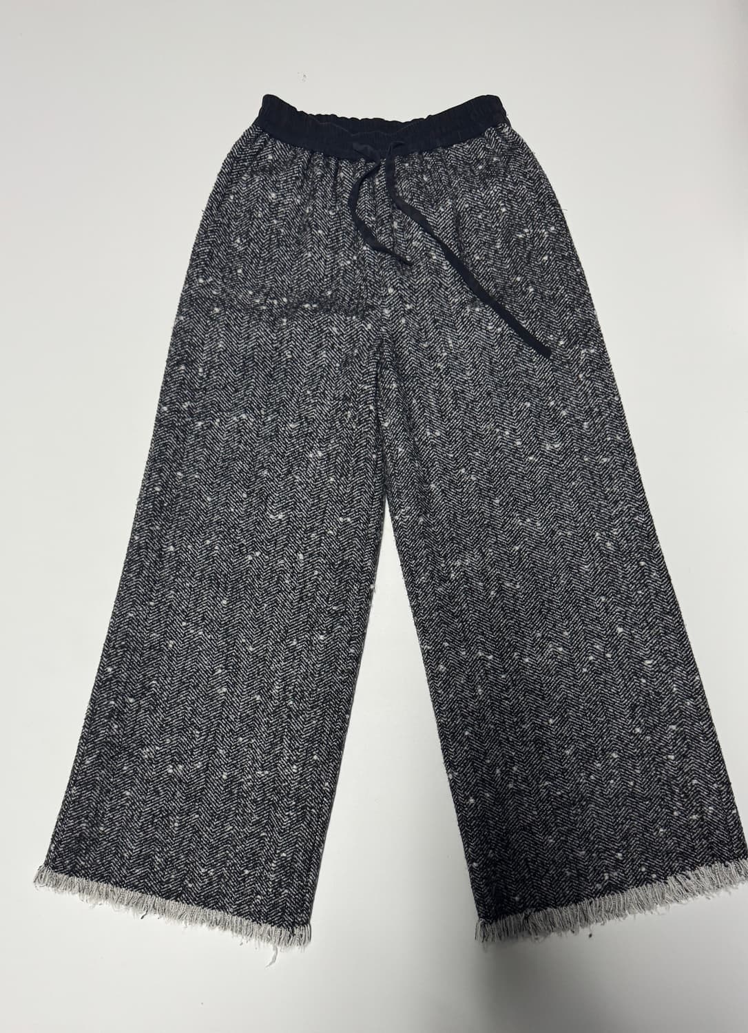 여성 디올 Dior 커스텀 트레이닝 헤링본 밴딩 와이드 팬츠 상품이미지1