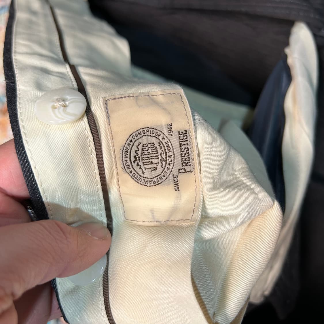 [32] 제이프레스 스트라이프 울 카브라 팬츠 상품이미지6