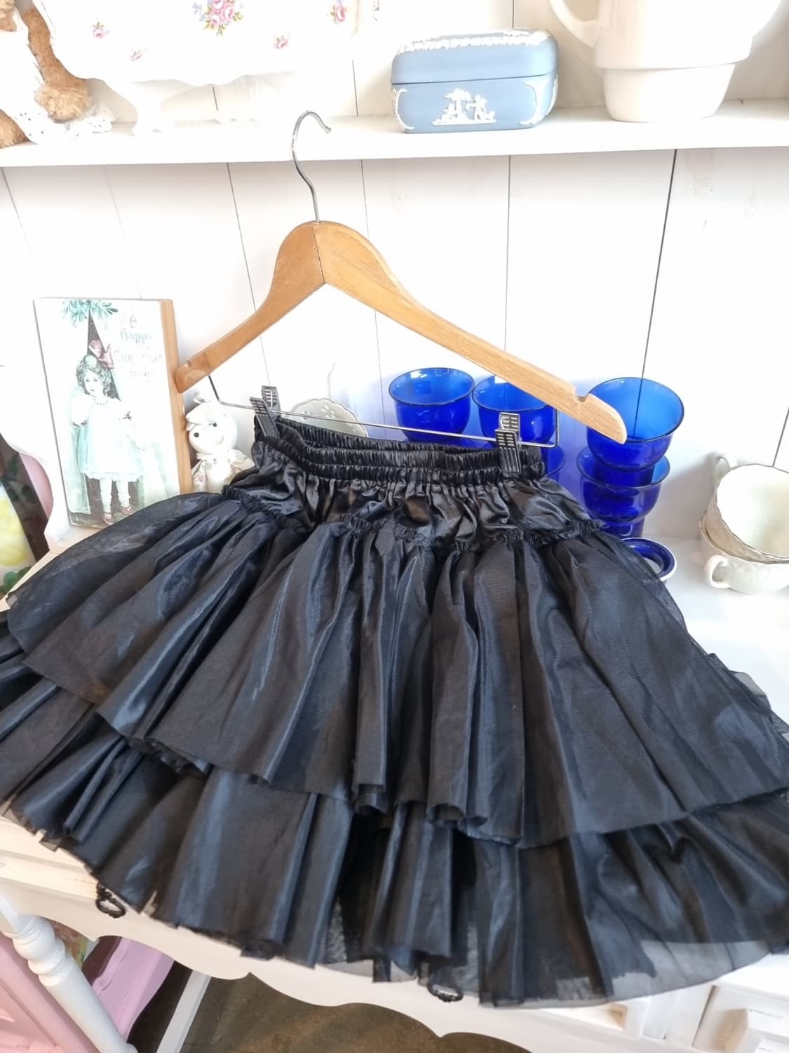 바디라인(BODYLINE) 블랙 프릴 롤리타 스커트 상품이미지2